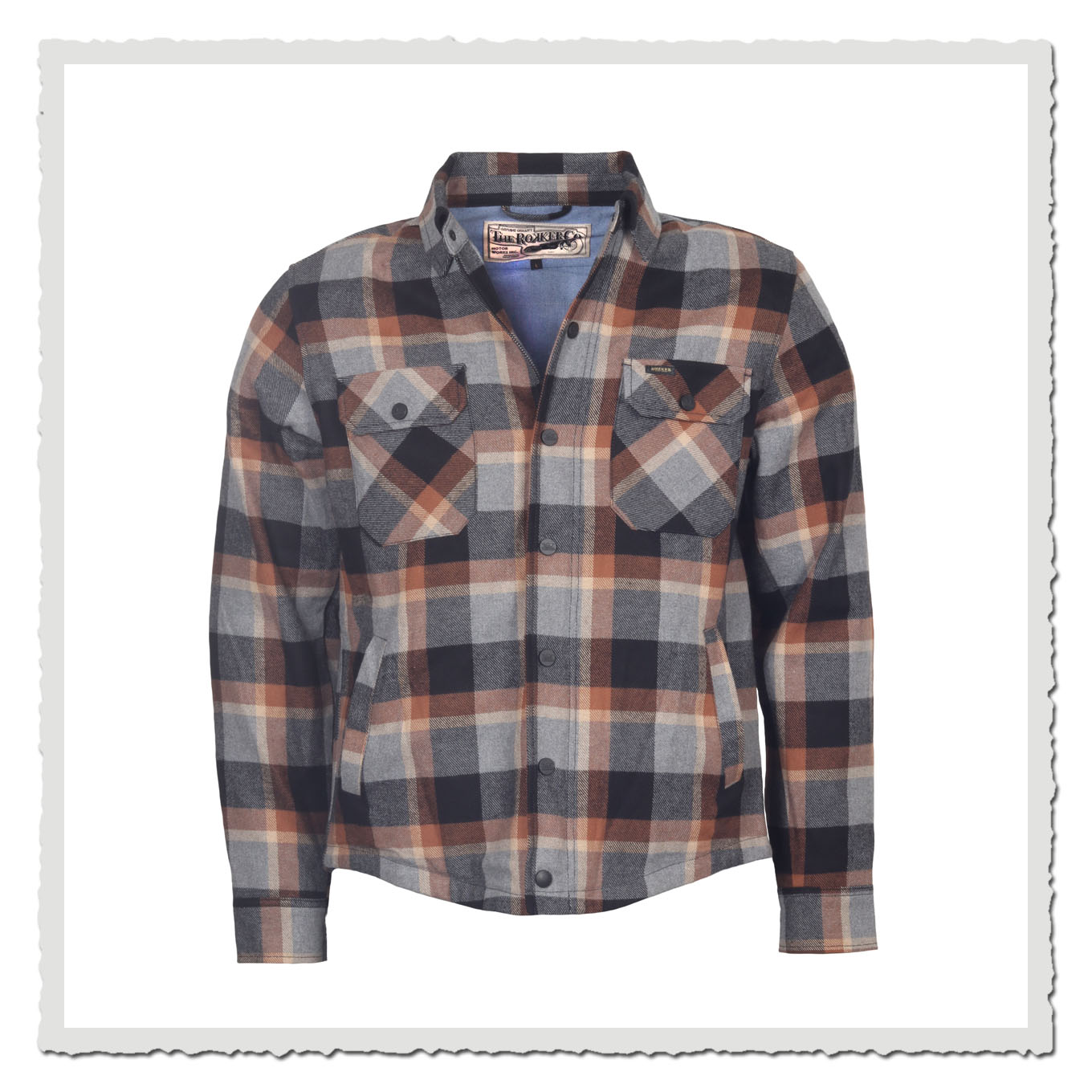 Rokker Memphis Rider Shirt Brown